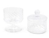 Liscio Ottico - Double Cookie Jar with Spiral Design