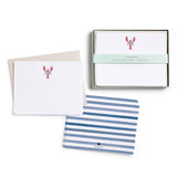 Lobster Flat Notes – Boxed Set of 8 Coastal Notecards