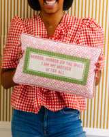 Mirror Mirror Needlepoint Pillow