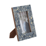 Resin Woven Memories Photo Frame - Blue/Ivory, 4x6 in.