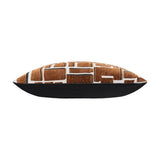 Eclipse Modern Grid Pillow – Coffee