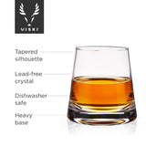 Crystal Whiskey Glasses - Set of 2