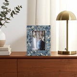 Resin Woven Memories Photo Frame - Blue/Ivory, 4x6 in.
