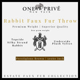 One Preevay Coco Brown Ultra-Soft Faux Rabbit Fur Throw | Luxury 800gsm Plush | 50x60