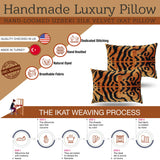 Handmade Velvet Throw Pillow – 16x24 Inch Tiger Print Patter