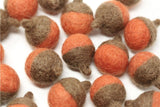 Felt Acorn Autumn Fall Decoration: Beige Stone