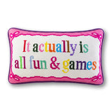 Fun_And_Games_Needlepoint_Pillow_Jimmy_Delaurentis