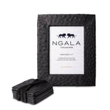 Ostrich_Leather_Coasters_w_Tie_S_6_Black_Jimmy_Delaurentis_6