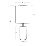 Jade & Brass Mini Cylinder Lamp