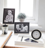 Black Croc & Silver Frame