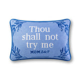 Try Me Needlepoint Pillow