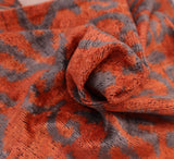 Handmade Velvet Throw Pillow 16x24 - Soft Brownish Orange