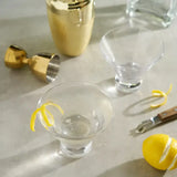 Stemless Crystal Martini Glasses - Set of 2