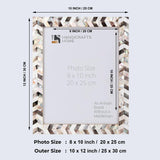 Mother of Pearl Picture Frames Pearlescent Chase, 3 Sizes