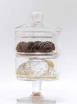 Liscio Ottico - Double Cookie Jar with Spiral Design