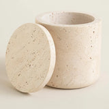 Vanity Accessories Set, Travertine Bathroom Set, 5-piece: Soap Dispenser 8oz