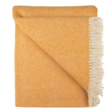 Southampton Home Lambswool Herringbone Throw ~ Tangerine ~