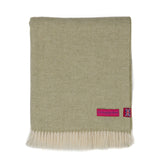 Southampton Home Merino Wool Herringbone Throw (Celery)