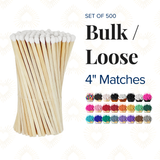 4" Matches -Refill / Loose / Raw: Rainbow