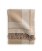Southampton Home Double-Faced Border Throw 60" X 74" Natural