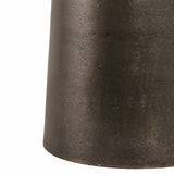 Metal Geometric Base End Table Marble Top - Green, 20 in.