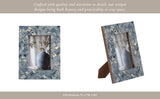 Resin Woven Memories Photo Frame - Blue/Ivory, 4x6 in.