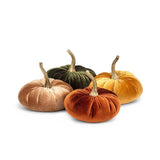 Velvet Pumpkin - 4 Assorted 10"D -