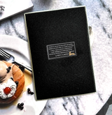 Red Long Heart Decoupage Glass Tray