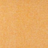 Southampton Home Lambswool Herringbone Throw ~ Tangerine ~