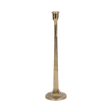 Taper Candle Holder - Gold Metal Squared Off, 16 in.