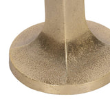 Taper Candle Holder - Gold Metal Squared Off, 16 in.