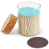 2" Matches in Cork Top Jar - Colors of Your Choice