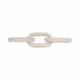 Sculpture - White Wood Interlocking 3-Chain Link, 28 in.