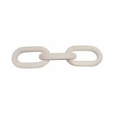 Sculpture - White Wood Interlocking 3-Chain Link, 28 in.