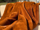 One Preevay Coco Brown Ultra-Soft Faux Rabbit Fur Throw | Luxury 800gsm Plush | 50x60