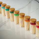 4" Matches in Large Chic Cork Top Jar - Color(s) of Choice