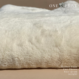 One Preevay Casual Khaki Ultra-Soft Faux Rabbit Fur Throw | Luxury 800gsm Plush | 50x60