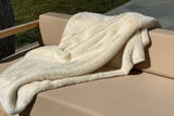 One Preevay Casual Khaki Ultra-Soft Faux Rabbit Fur Throw | Luxury 800gsm Plush | 50x60