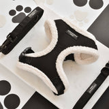 Black Aviator Adjustable Neck Harness: L