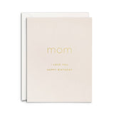 Mom Birthday Greeting Card: Single Card