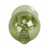 Taper Candle Holder - Olive Glass Bubble, 7 in.