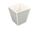 Cool Gray with White - Wastebasket - L-63FSCGW