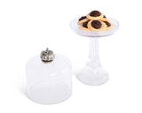 Pumpkin Knob Glass Covered Cake / Dessert Stand