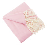 Herringbone Throw Blanket with Fringe