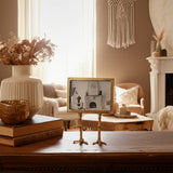 Photo Frame - Gold Aluminum Wood Bird Feet Base, 5x7 in.