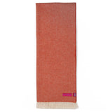 Southampton Home Merino Wool Herringbone Throw (Melon)
