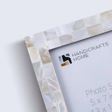Classic Mother of Pearl Picture Frames - White, 4x6 & 5x7