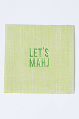 Let’s Mahj Disposable Cocktail Napkins –Mahjong Party & Game