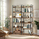 Black&Brown Salon 6-Tier Open Storage Display Rack