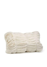 Ivory Mink Faux Fur Pillow